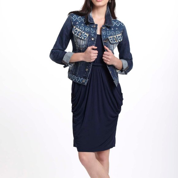 ANTHROPOLOGIE ARTISAN de LUXE DENIM JACKET S - Picture 4 of 4
